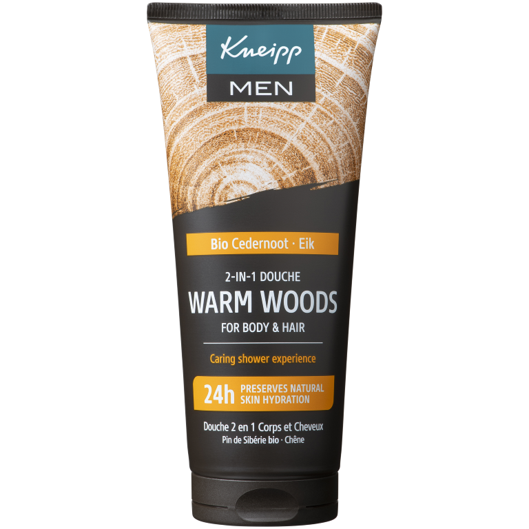 Kneipp Men body & hair 2-in-1 douche warm woods (200 ml)