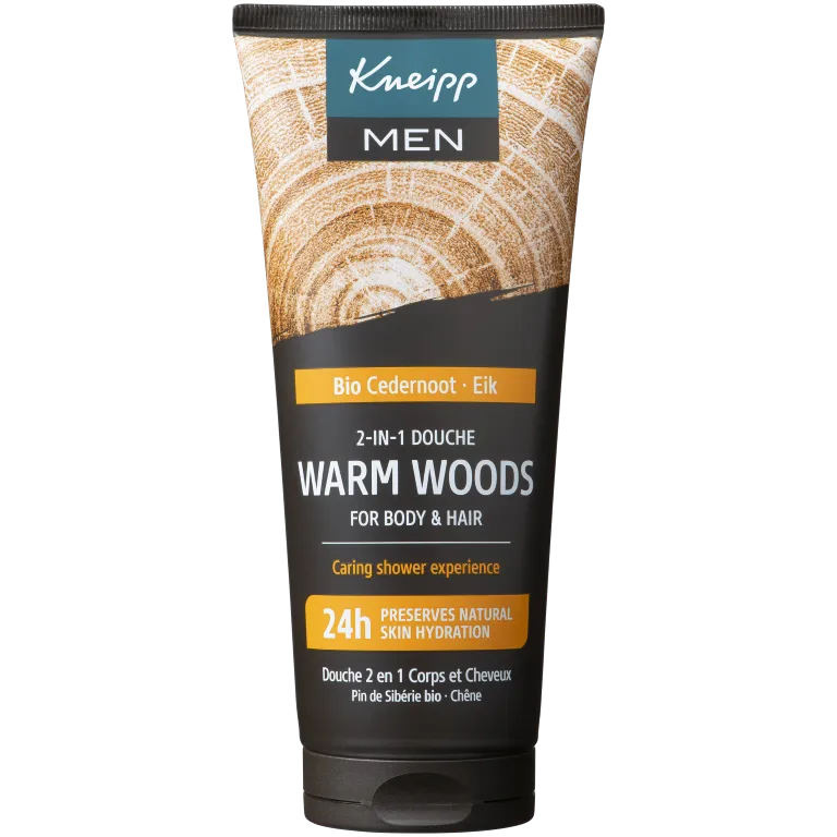 Kneipp Men body & hair 2-in-1 douche warm woods (200 ml)