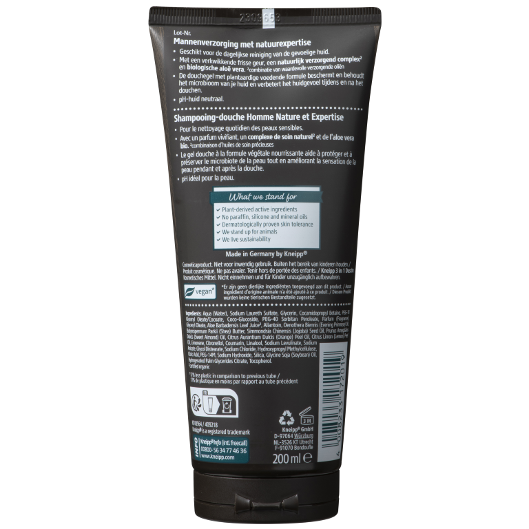 Kneipp Men douche 3 in 1 fresh & sensitive (200 ml)