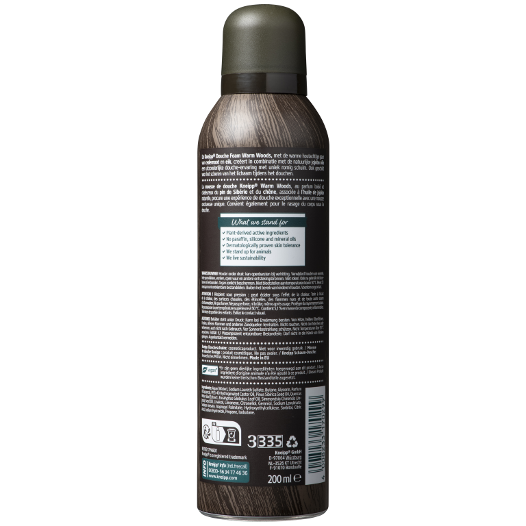 Kneipp Men warm woods douche foam cedernoot (200 ml)