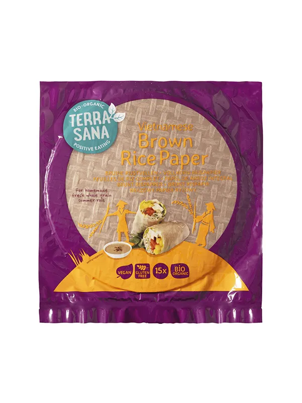 Terrasana Vietnamese Bruine Rijstpapier (150 gr)
