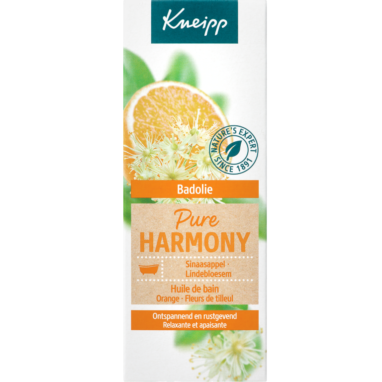 Kneipp Badolie oranje lindebloesem pure harmony (100 ml)