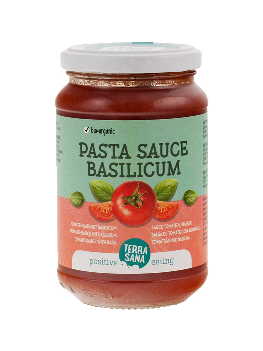 Terrasana Tomatensaus Basilicum Bio (340 gr)