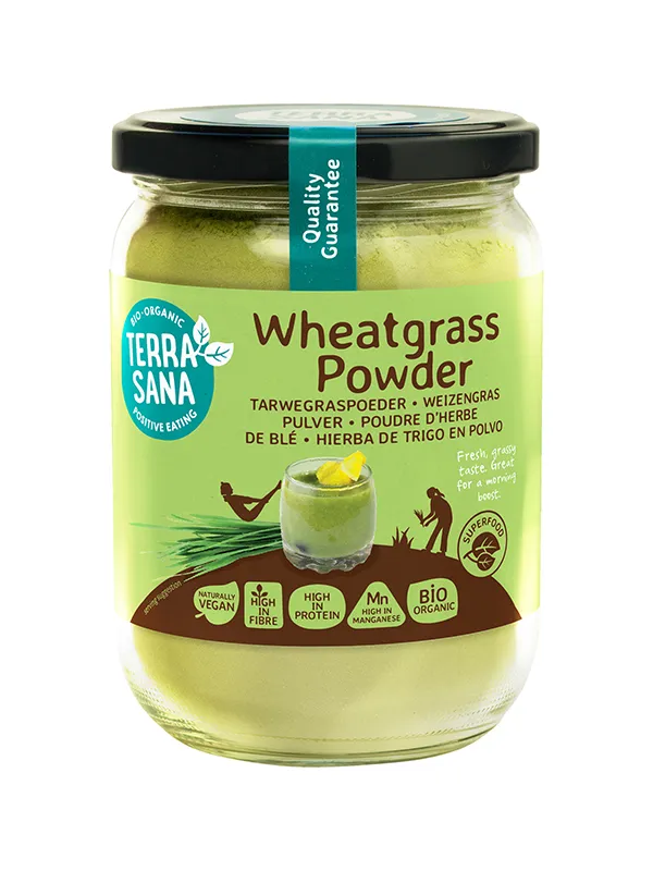 Terrasana Raw Tarwegras Poeder In Glas Bio (130 gr)