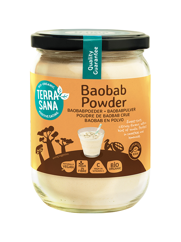Terrasana Raw Baobab Poeder In Glas Bio (190 gr)