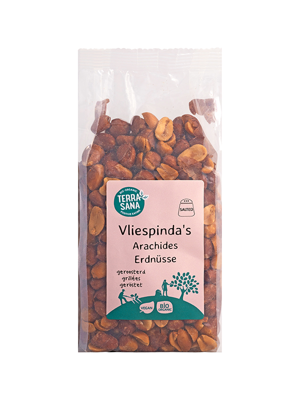TerraSana Pinda vlies met zout geroosterd bio (250 gr)