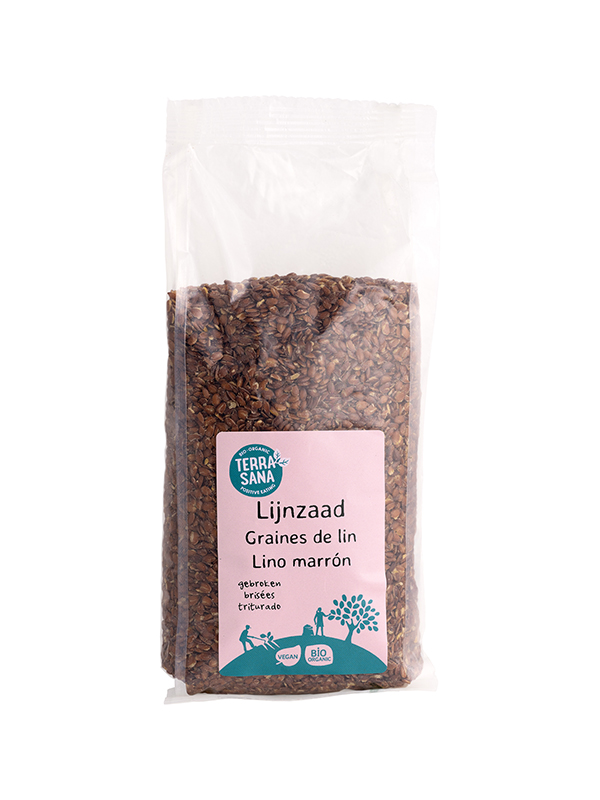 Terrasana Raw Lijnzaad Gebroken Bio (200 gr)