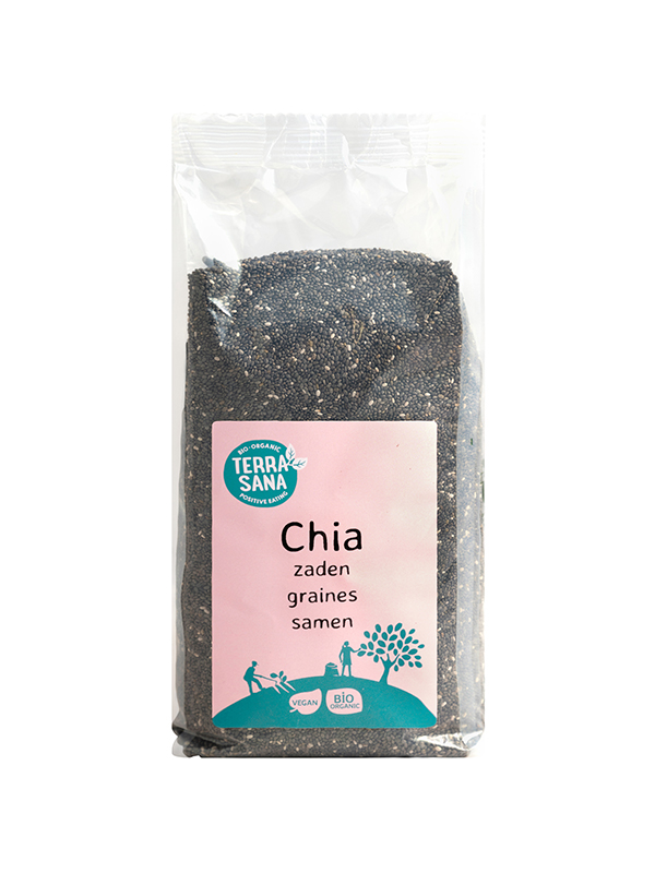 Terrasana Raw Chia Zaad Zwart Bio (600 gr)