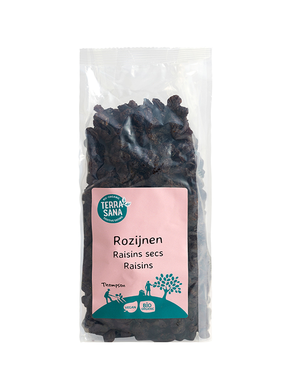 Terrasana Raw Rozijnen Blue Thompson Bio (500 gr)
