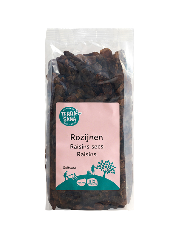 Terrasana Raw Rozijnen Sultana'S Bio (500 gr)
