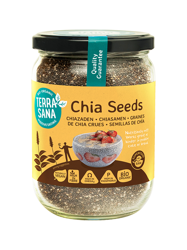 Terrasana Raw Chia Zaad In Glas Bio (330 gr)
