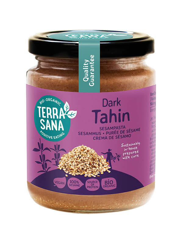 TerraSana Tahin bruin sesampasta zonder zout bio (250 gr)