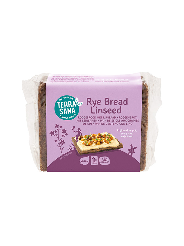 Terrasana Roggebrood Lijnzaad Bio (500 gr)
