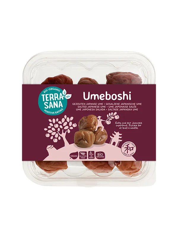 Terrasana Umeboshi Gezoute Japanse Abrikozen Bio (150 gr)