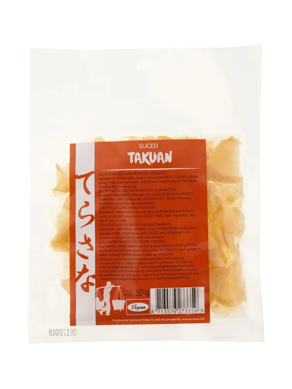 Terrasana Slices Takuan Daikonradijs Pickled (50 gr)