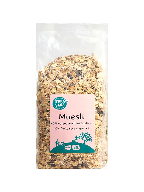 Terrasana Muesli Noten & Zuidvruchten Bio (750 gr)