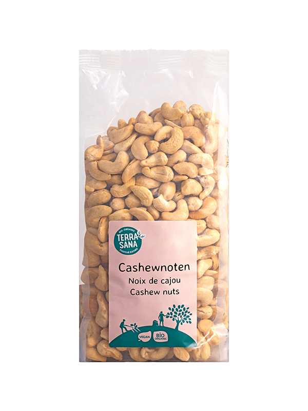 Terrasana Cashewnoten Ongeroosterd Zonder Zout Bio (750 gr)