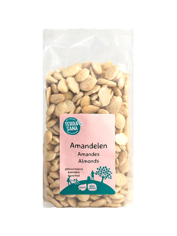 Terrasana Amandelen Wit Voordeelverpakking Bio (750 gr)
