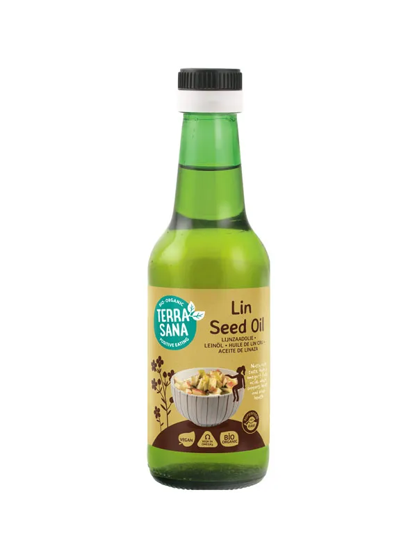 Terrasana Lijnzaadolie Koudgeperst Bio (250 ml)