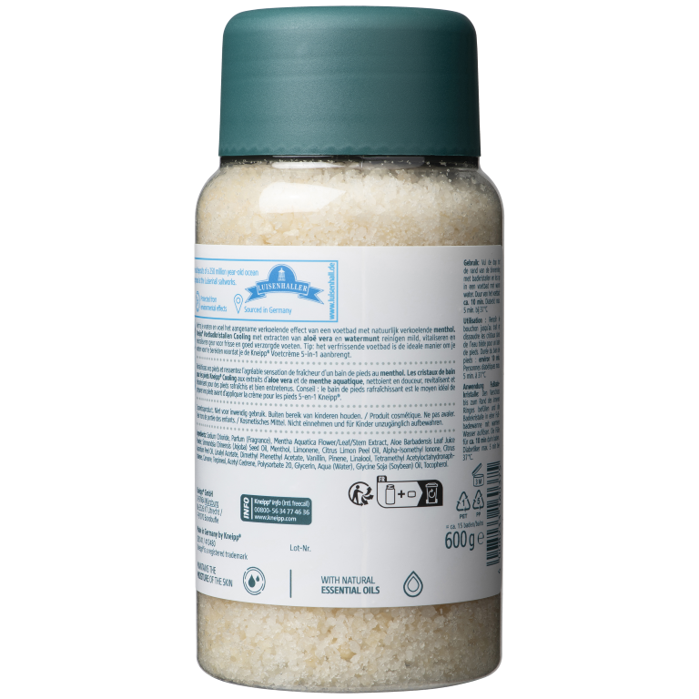 Kneipp Voetbadkristallen cooling (600 gr)