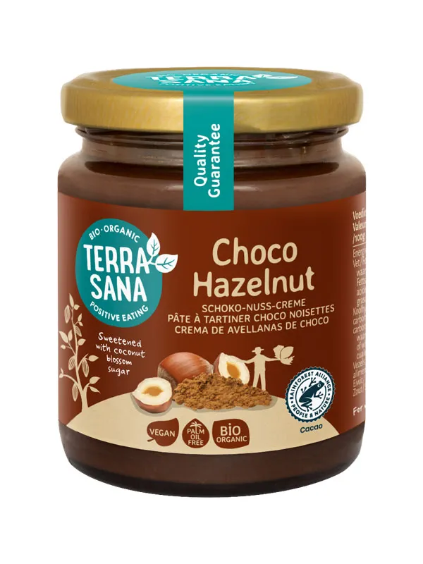 TerraSana Choco hazelnootpasta bio (250 gr)