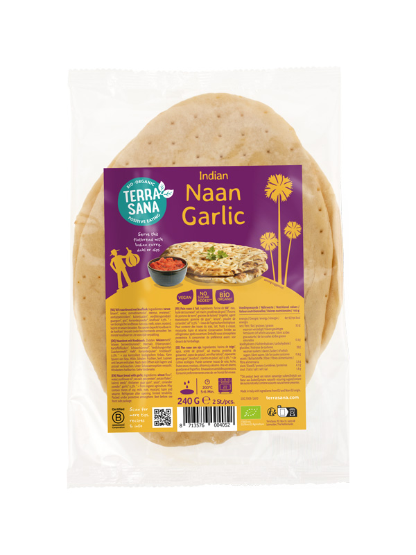 Terrasana Naan Knoflook Bio (240 gr)