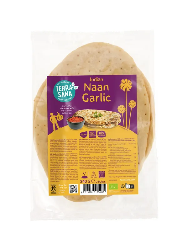 Terrasana Naan Knoflook Bio (240 gr)