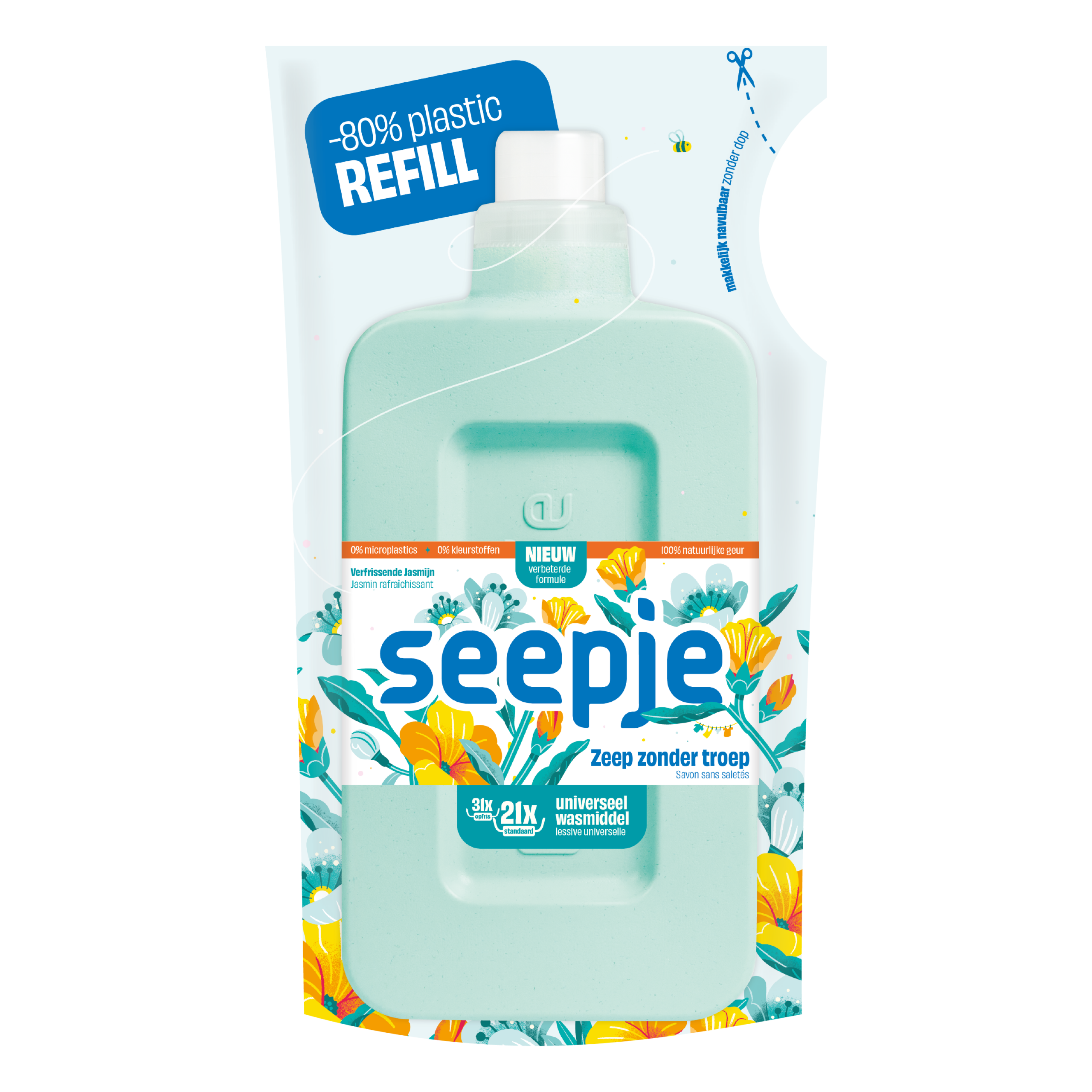 Seepje Wasmiddel Universeel (945 ml) Refill