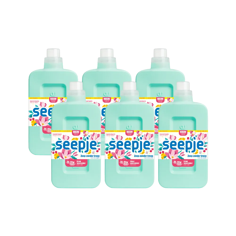 6x Seepje Wasmiddel Kleur (6 x 945 ml)