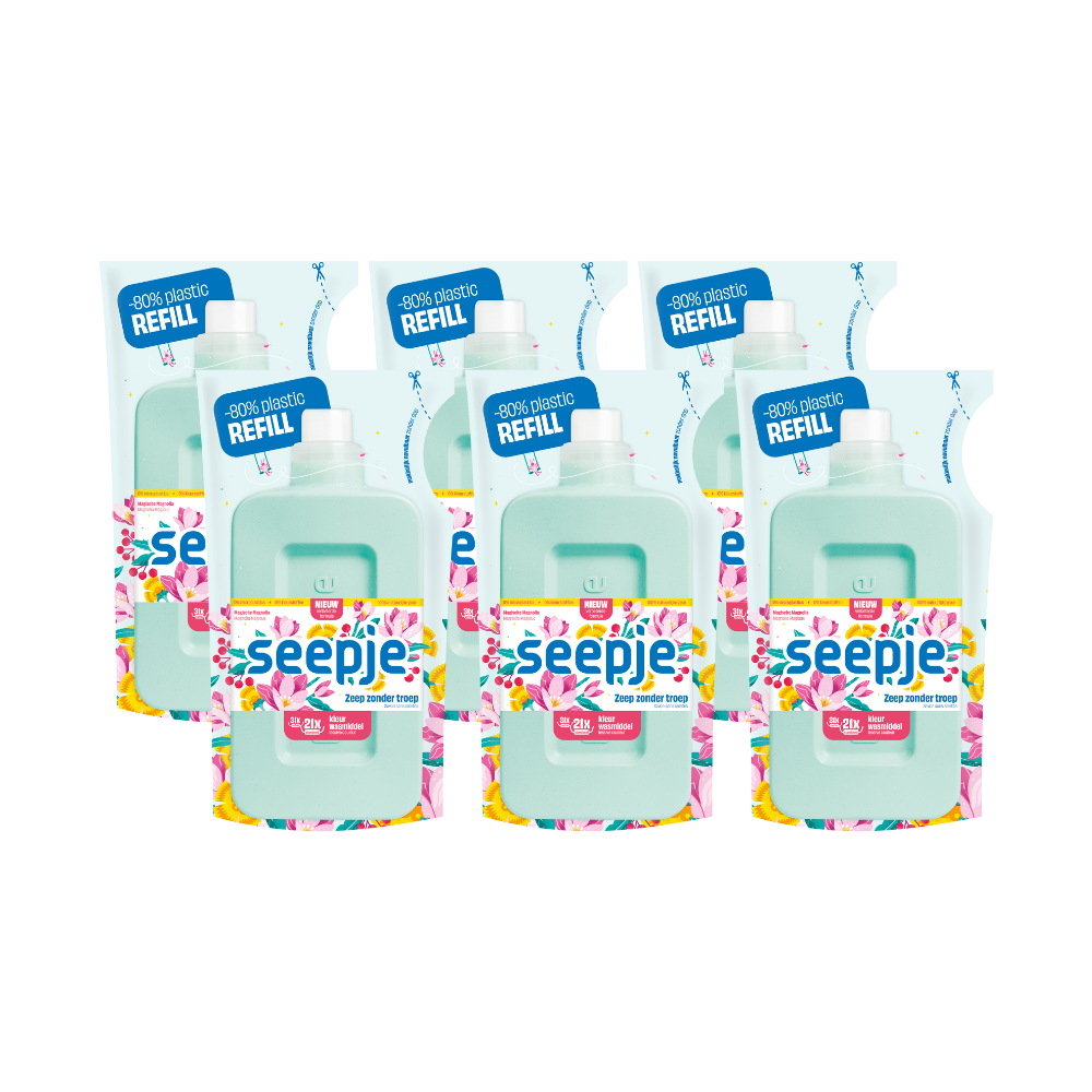 6x Seepje Wasmiddel Kleur (6 x 945 ml) Refill