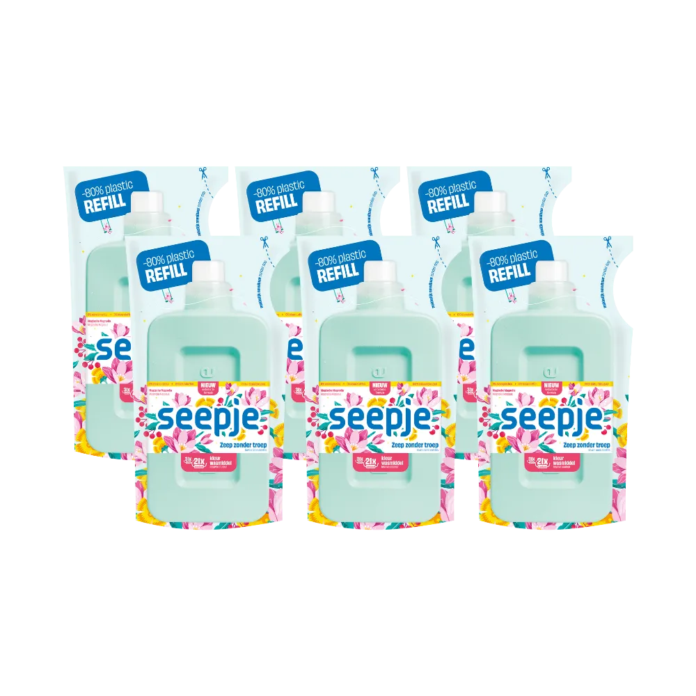 6x Seepje Wasmiddel Kleur (6 x 945 ml) Refill