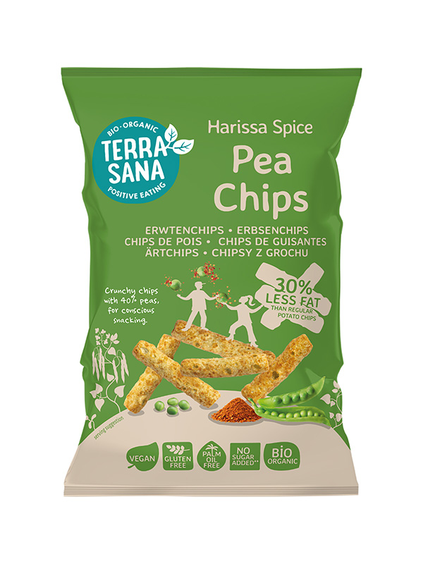 Terrasana Erwtenchips Harissa Kruiden (75 gr)