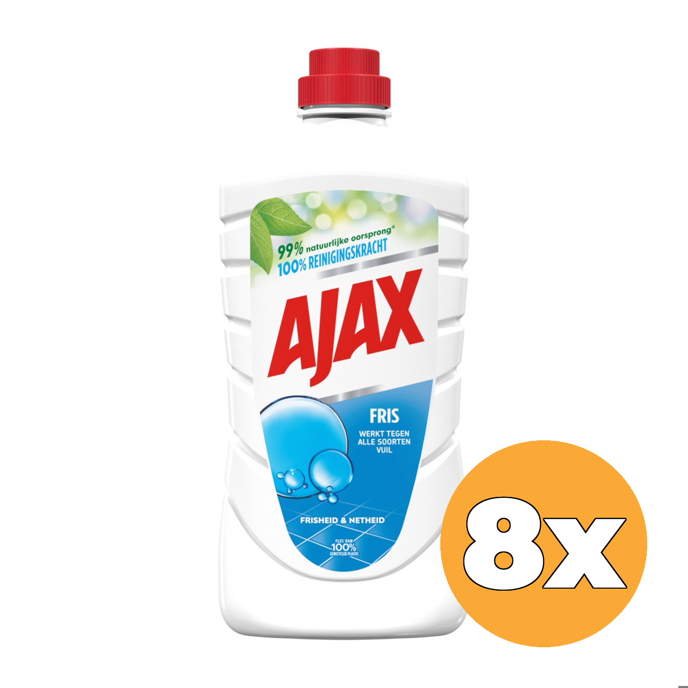 8x Ajax Allesreiniger Classic Fris (8 x 1000 ml)