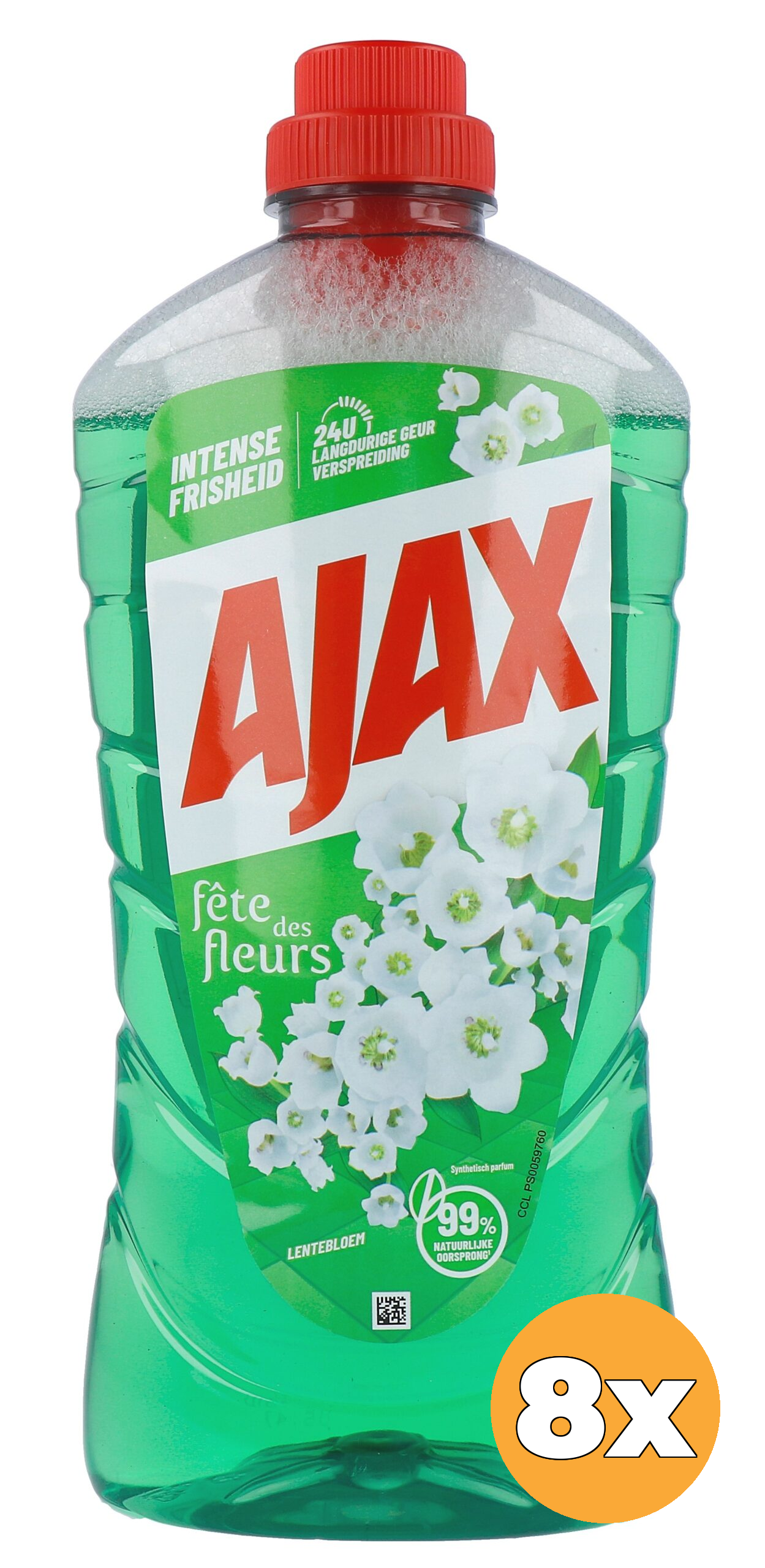 8x Ajax Allesreiniger Fete Des Fleurs Lentebloem (8 x 1000 ml)