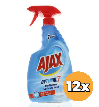 12x Ajax Bathroom Spray Optimal 7 (12 x 750 ml)