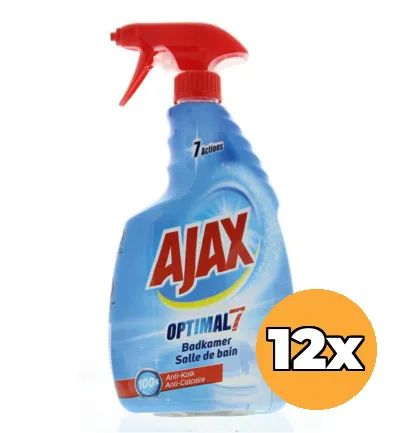 12x Ajax Bathroom Spray Optimal 7 (12 x 750 ml)