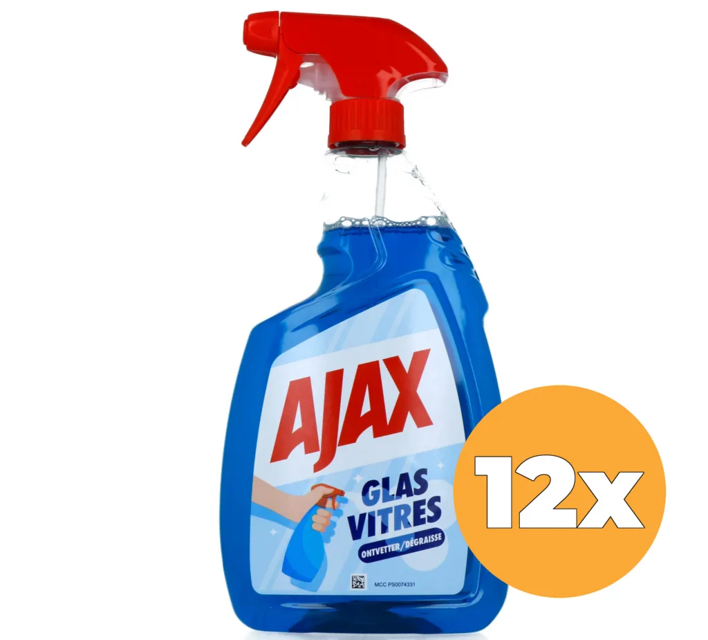 12x Ajax Glas Spray Triple Action (12 x 750 ml)