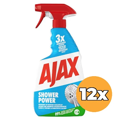 12x Ajax Shower Power Spray (12 x 750 ml)