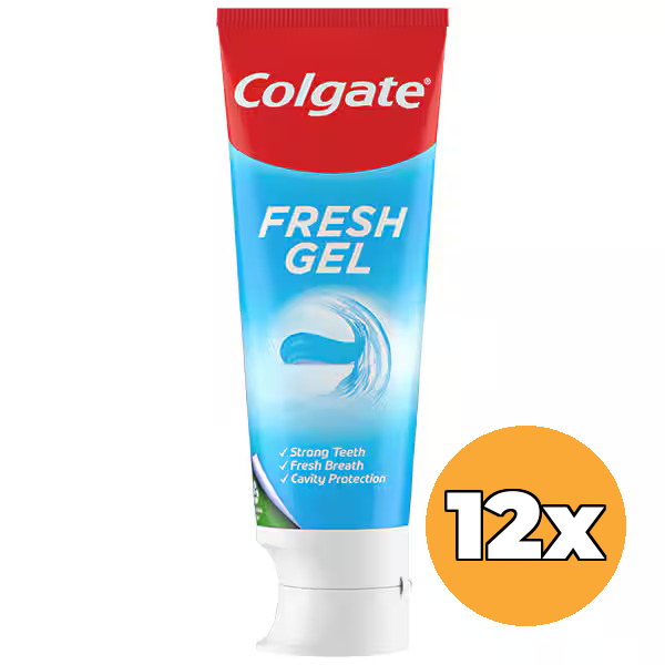 12x Colgate Tandpasta Blue Fresh Gel (12 x 75 ml)
