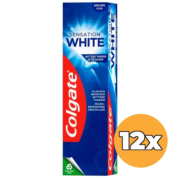 12x Colgate Tandpasta Sensation White (12 x 75 ml)