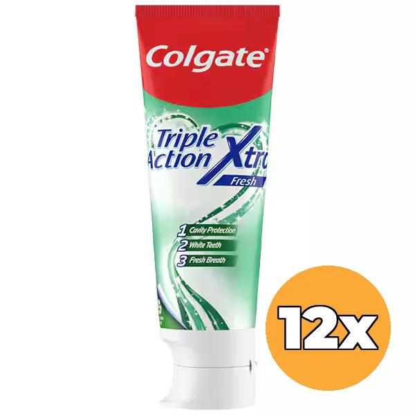12x Colgate Tandpasta Triple Action Extra Fresh (12 x 75 ml)