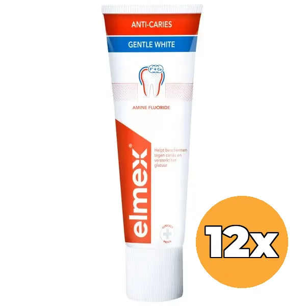 12x Elmex Tandpasta Anti Caries Whitening (12 x 75 ml)