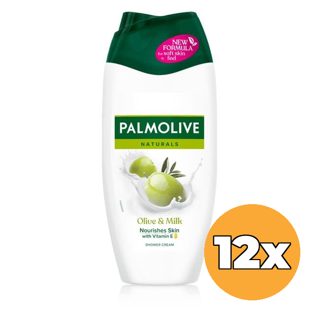 12x Palmolive Douche Gel Naturals Olijf (12 x 250 ml)