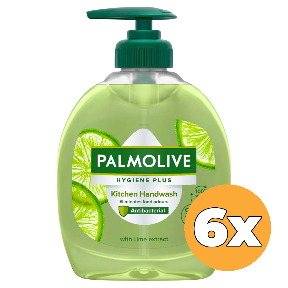 6x Palmolive Vloeibare Zeep Hygiene Plus Keuken Pomp (6 x 300 ml)