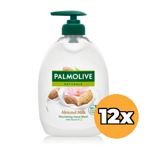 12x Palmolive Vloeibare Zeep Naturals Amandel Pomp (12 x 500 ml)