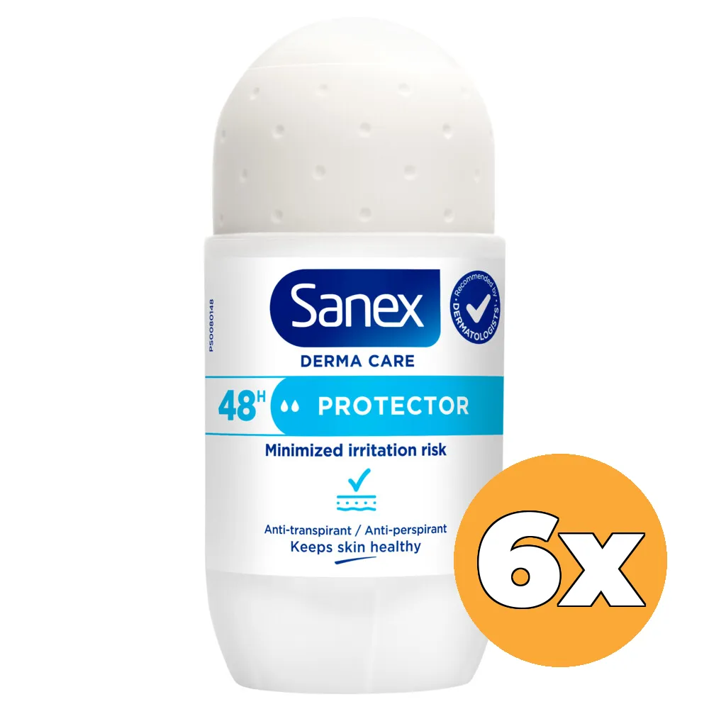 6x Sanex Deoroller Dermo Protector (6 x 53 ml)