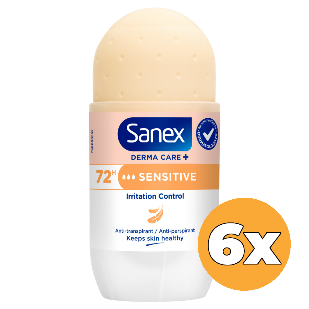 6x Sanex Deoroller Dermo Sensitive (6 x 53 ml)