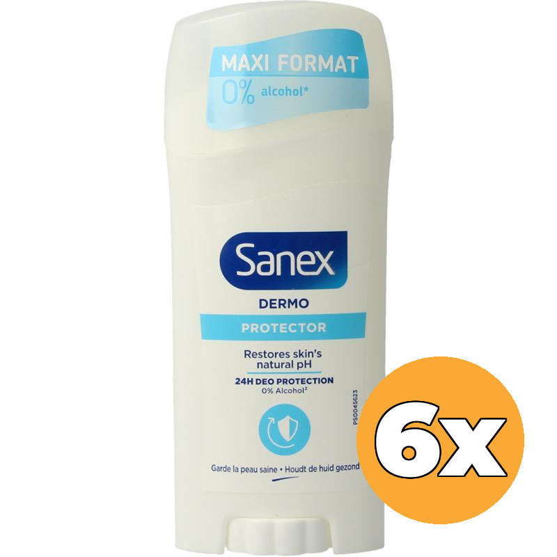 6x Sanex Deostick Dermo Protector (6 x 65 ml)