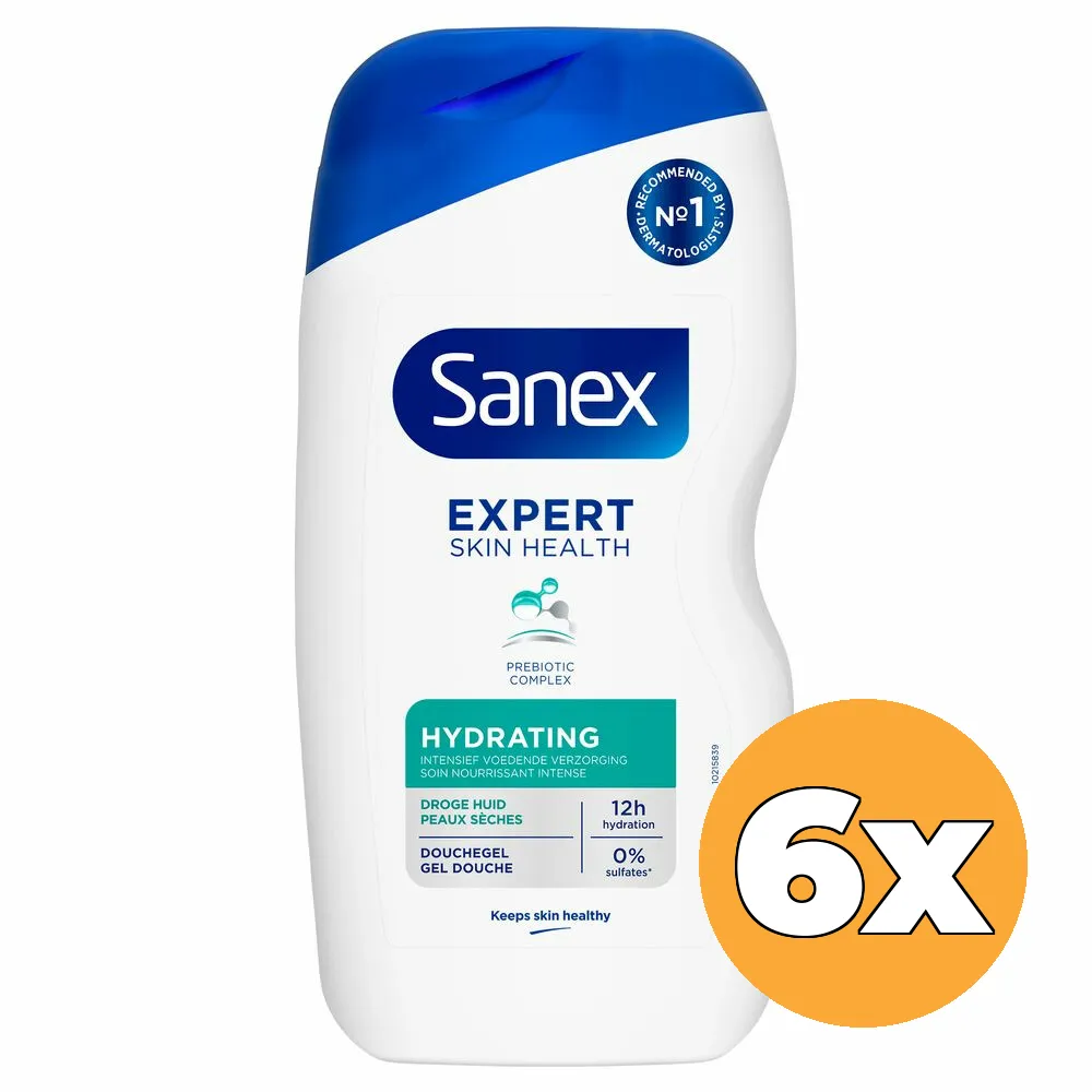 6x Sanex Shower Gel Dermo Moisturing (6 x 400 ml)