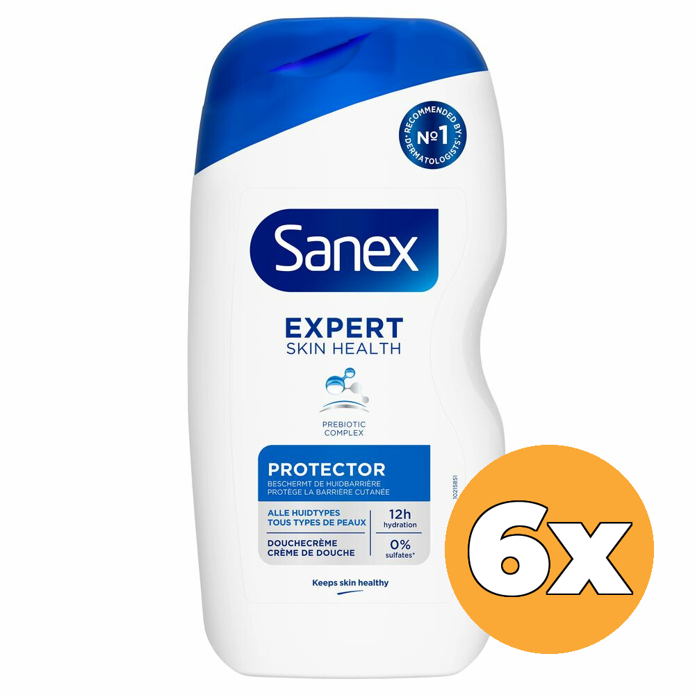 6x Sanex Shower Gel Dermo Protector (6 x 400 ml)